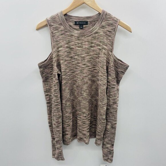 INC International Concepts Womens Large Cold Shoulder Space Dye Sweater $79 2454 - Picture 2 of 7